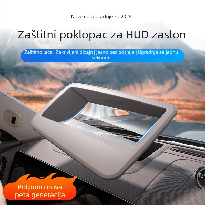 Kang shen ABS zaštitni poklopac HUD-a za 25 modela Wenjie M8 s zakrivljenim zaslonom – unutarnja zaštita od prašine