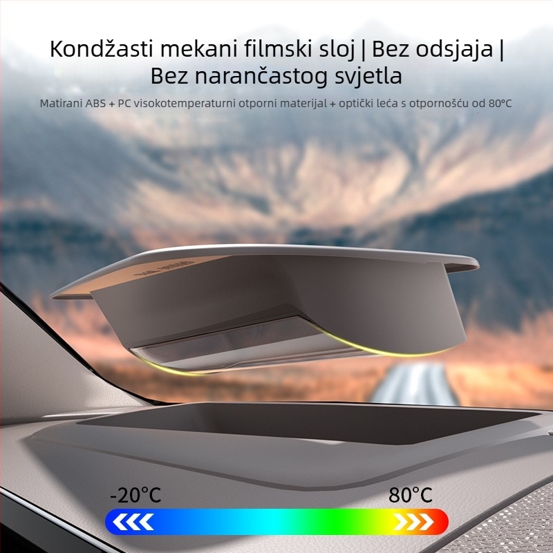 Kang shen ABS zaštitni poklopac HUD-a za 25 modela Wenjie M8 s zakrivljenim zaslonom – unutarnja zaštita od prašine