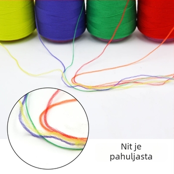 300D visokoelastična poliester nit, višebojna, za rubne šavove i overlock