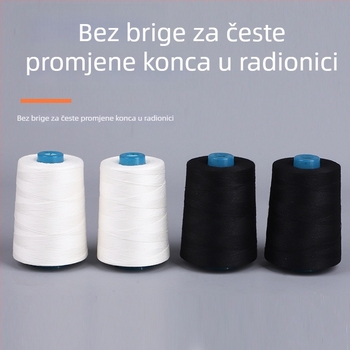 Bijeli 100% pamuk konac za šivanje, 402/403/202/203, za izradu odjeće, šivanje visokog tempa