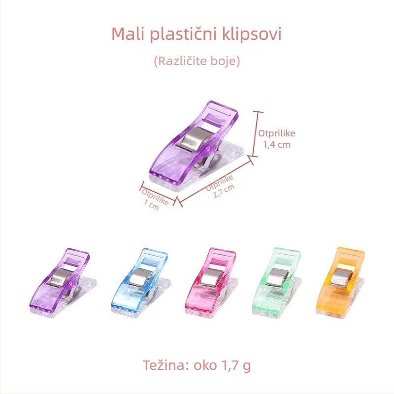 Klip za pozicioniranje križnog tkanja, plastični, sklopivi, za šivanje patchworka