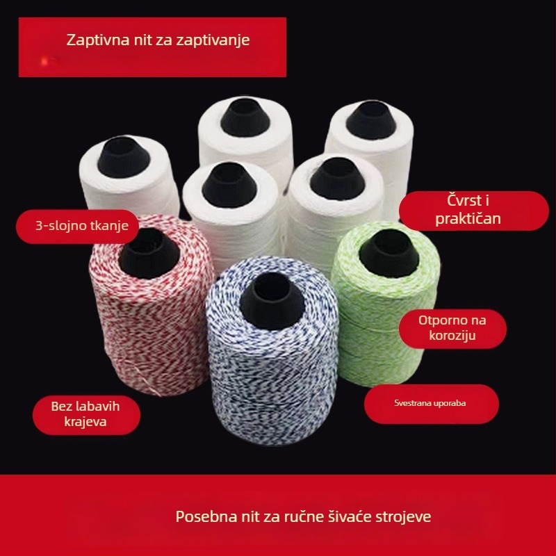 Niti za liniju zatvaranja ambalaže, poliester, za zatvaranje platnenih vrećica, Hongshengxin