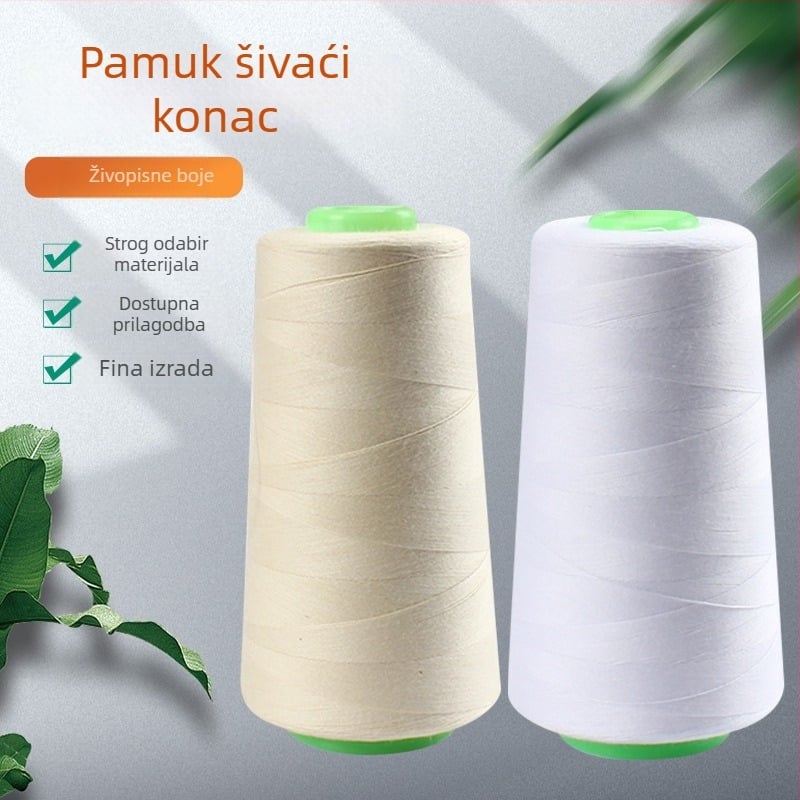 40s/2 100% pamučna šivaća nit za odjeću, visoke brzine šivanja