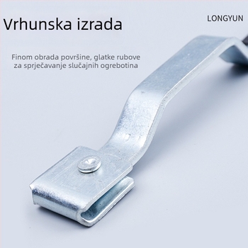 Longyun čelični komplet za brave vrata kamionskog kontejnerskog prostora, model Car Accessories lock, pogodan za različita vozila, zaključavanje stražnjih vrata s šipkom