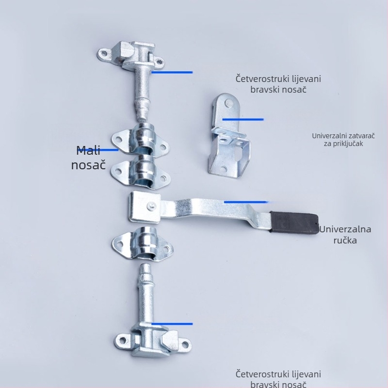 Longyun čelični komplet za brave vrata kamionskog kontejnerskog prostora, model Car Accessories lock, pogodan za različita vozila, zaključavanje stražnjih vrata s šipkom