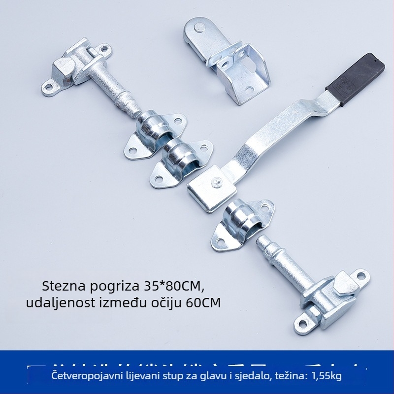 Longyun čelični komplet za brave vrata kamionskog kontejnerskog prostora, model Car Accessories lock, pogodan za različita vozila, zaključavanje stražnjih vrata s šipkom