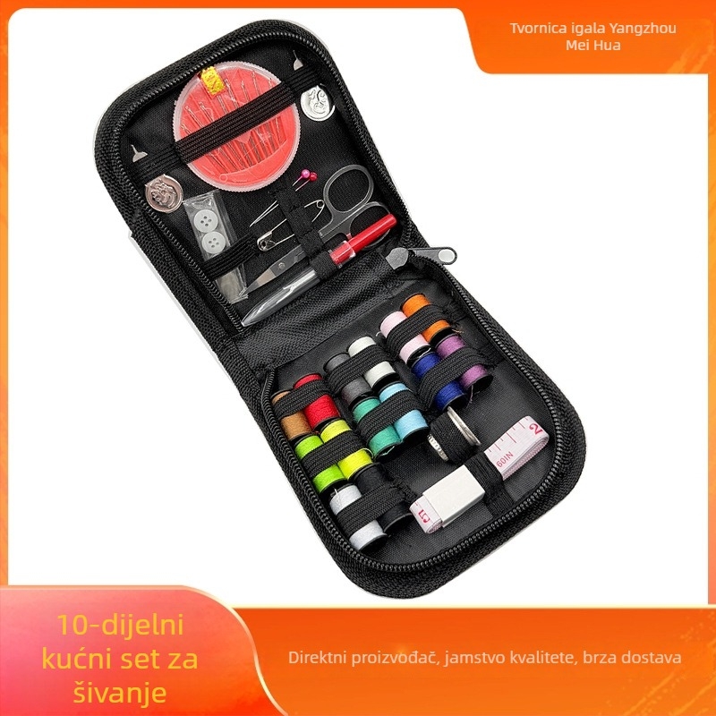Prijenosni set šivaće kutije s kućnim šivaćim alatima, kompaktnog dizajna, težina oko 88 g, količina u kutiji: 240