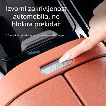 Zaštitna folija za prekidač naslona za Mercedes-Benz GLC (modeli 23–25) i C‑klasu (22–25); materijal: ABS + koža; kod proizvoda Ltao587237387256