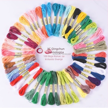 Niti za križni šav — šareni konac, marka cxc, ekološki pamuk, industrijska uporaba i šivanje