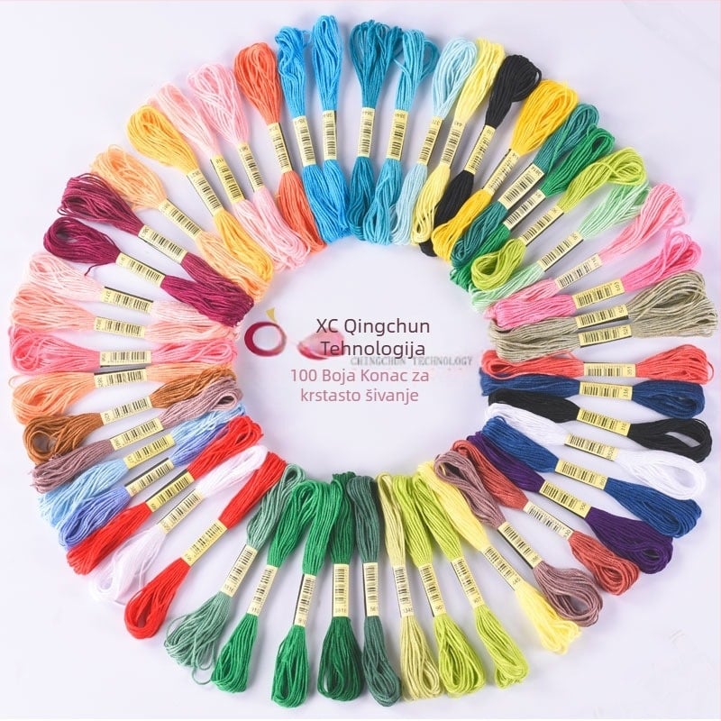 Niti za križni šav — šareni konac, marka cxc, ekološki pamuk, industrijska uporaba i šivanje
