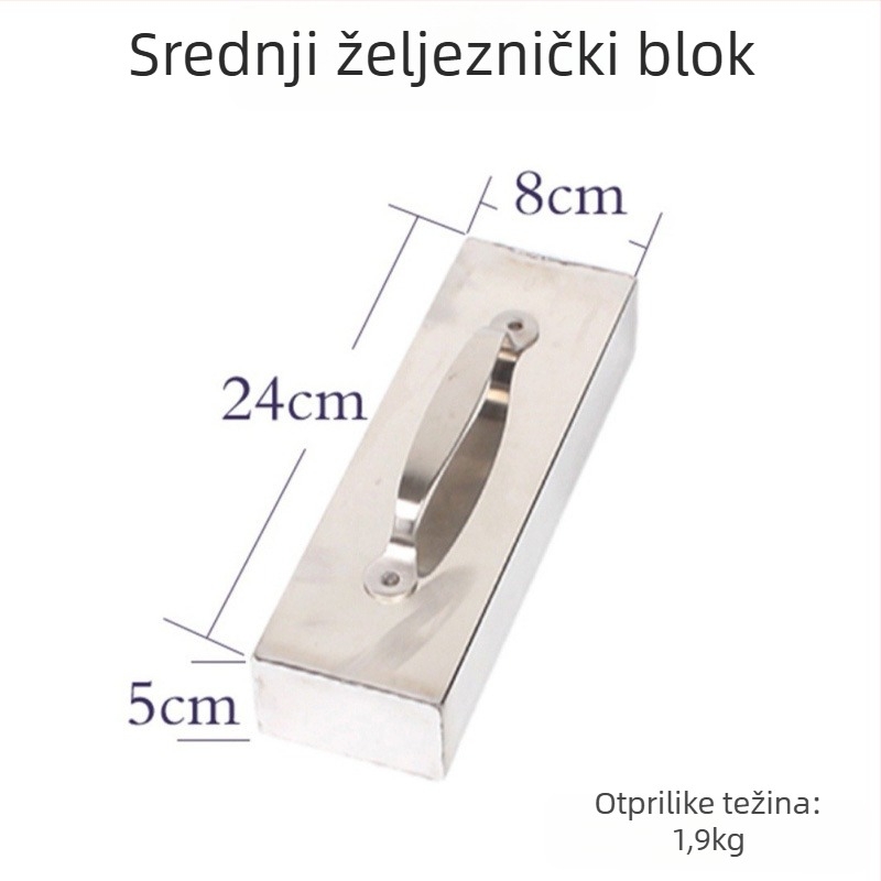 Lijevani željezni blok za presovanje tkanine za poravnavanje tkanine na reznoj ploči — Pribor za šivaći stroj, jednostavan stil, 2,2 kg