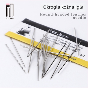 Kožna igla s okruglim vrhom, ručna izrada za DIY šivanje kože, marka The First, pakiranje 25, bez prilagodbe