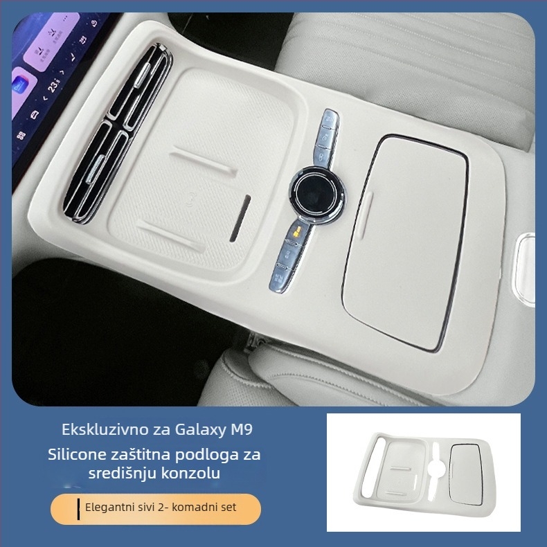 Silikonska unutarnja zaštitna pločica za Geely Galaxy M9 – središnja konzola, magnetska ugradnja, kompatibilno s unutarnjim panelom vrata, model 6523