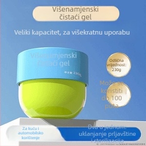 GEL za čišćenje unutarnjih dijelova automobila — mekani gel za čišćenje, višenamjenski za spojeve, proreze prozora i tipkovnicu