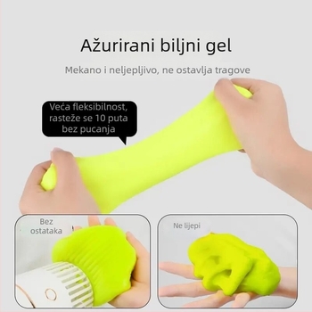 GEL za čišćenje unutarnjih dijelova automobila — mekani gel za čišćenje, višenamjenski za spojeve, proreze prozora i tipkovnicu