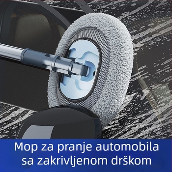 Meke dlačice, zakrivljena ručka i teleskopska mop za pranje autom koja ne oštećuje boju – alat za čišćenje automobila i uklanjanje prašine