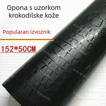 Autofolija s krokodilskim uzorkom, PVC materijal, samoljepljiva instalacija, mogućnost prilagodbe