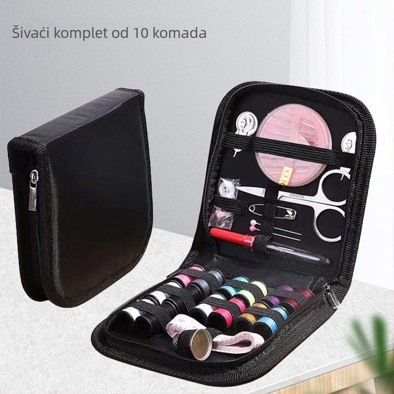 Prijenosni set za šivanje u kutiji, 10-dijelni set, prilagodljiv, minimalistički i lagani luksuzni stil