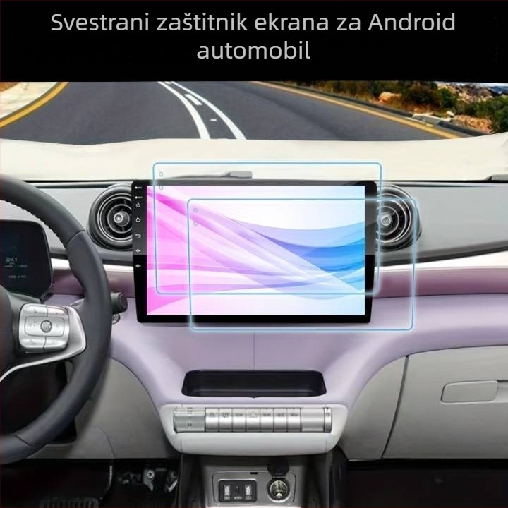 Maosen Optics zaštitno staklo za zaslon palubnog navigacijskog sustava Android (univerzalno) – otporan na ogrebotine, otiske prstiju, temperaturno otporan