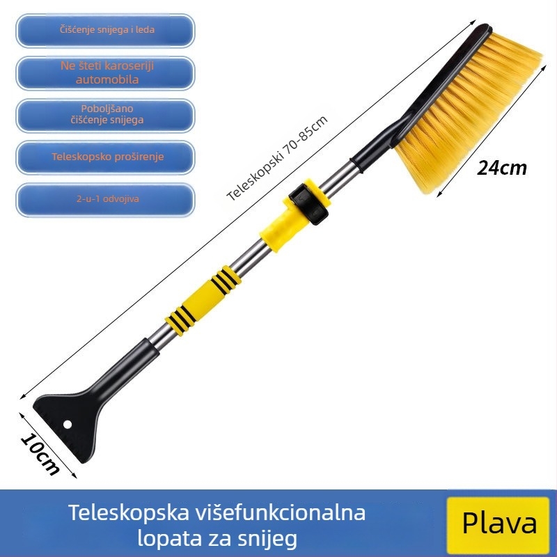 Auto alat za uklanjanje snijega i skraper s dugim držalom, plastični, marka Jiajing, višenamjenski skraper (Plastika • Jiajing • Skraper • Bez prilagođavanja)