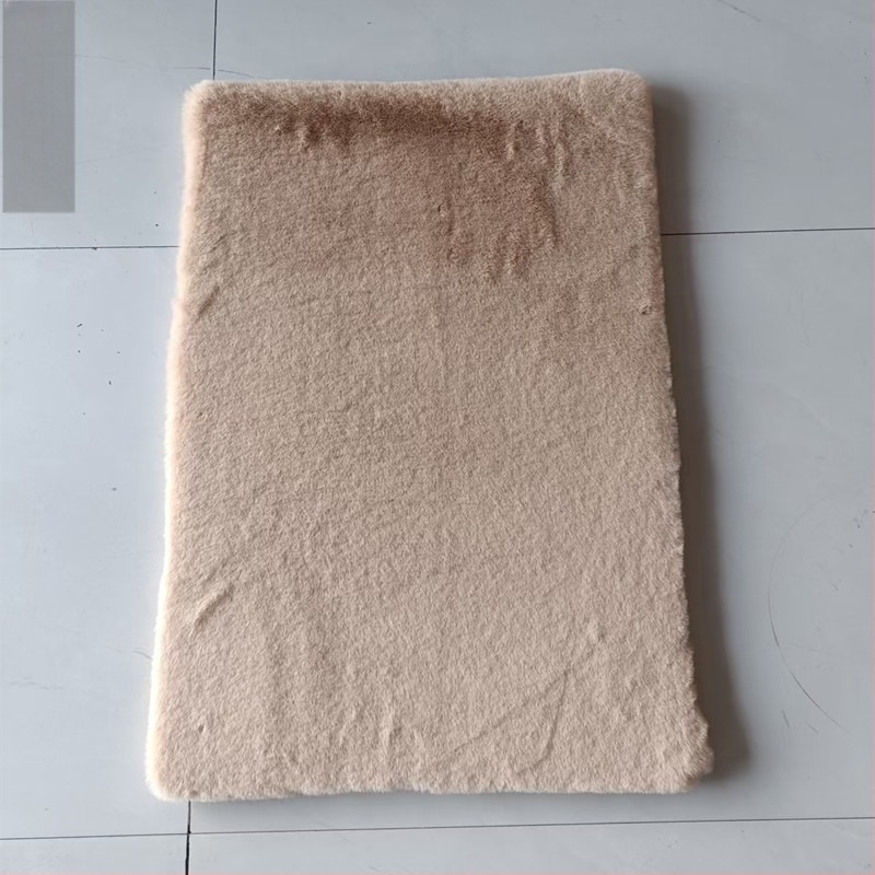 Vratna prostirka od umjetnog zeca krzna, tkanina, četverokutni oblik, jedinstven uzorak, čišćenje usisavačem, pogodna za ulaz i kupaonu