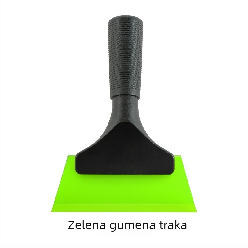 Skraper za automobilsku foliju s plastičnom ručkom i nagnutom plavom trakom (Materijal: plast; Vrsta: skraper; Model: plastična ručka s nagnutom plavom trakom)