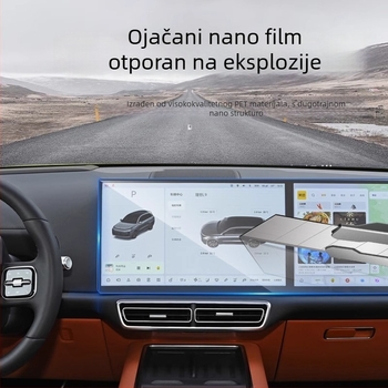 Nano filmska zaštita zaslona navigacije za Jietu X70/X70 Plus — univerzalna kompatibilnost, jedno-dijelno oblikovanje, otporna na ogrebotine, otporna na otiske prstiju, otpornost na visoke/niske temperature
