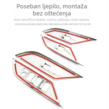 Dekorativni panel prekidača za prozore (ABS, monoblok oblikovanje) Toyota Hilux REVO