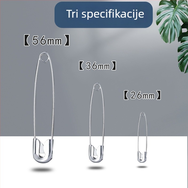 Sigurnosni pin za odjeću – metalni, tubasto pakiranje, model Drugo, broj proizvoda 1050, brend Shanghai