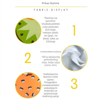 Vodootporan psi-bib — Red Brocade, Poliester, Univerzalna primjena, Četiri sezone