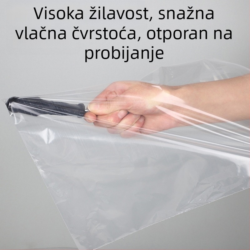 Prilagođena prozirna PE zatvarač vrećica, univerzalno pakiranje za hranu i odjeću