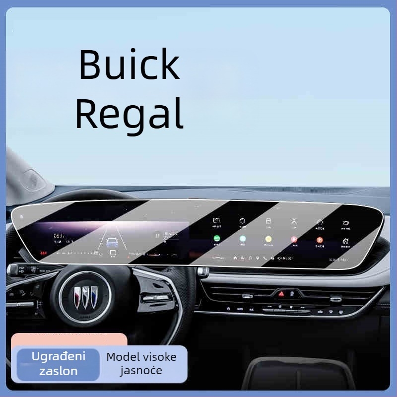Buick Lacrosse zaštitnik zaslona navigacije od kaljenog stakla, jednostavan oblik, otporan na otiske prstiju