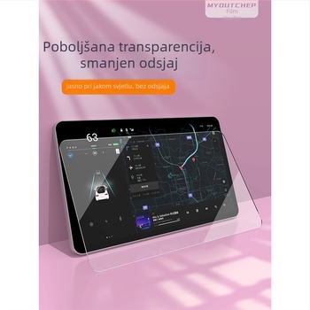 Staklena zaštita zaslona središnjeg automobila – temperirano staklo za veliki zaslon navigacije, marka Membrane Youtai, model LDL60, šifra LDL60