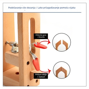 DIY drveni klip za ručno šivanje kože s drvenim okvirom – Pribor za šivaći stroj, Ball Pass, 356–810 g