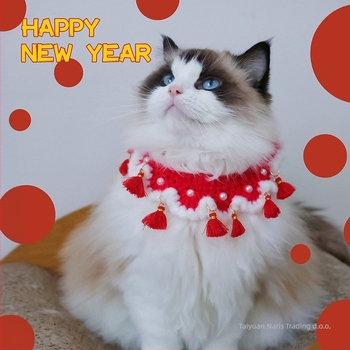 Pleteni dodatak za kućne ljubimce – dizajn s usklađivanjem boja, vuneni materijal, univerzalna primjena, INS stil, pogodan za sve sezone