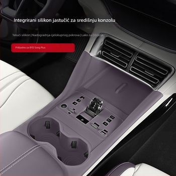 BYD Song Plus silikonska podloga za središnju konzolu, unutarnji panel za držač čaša i zaštita ručice mjenjača
