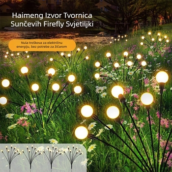 Solarna vanjska vodootporna lampica za vrt u obliku biljke — SOLAR-STAR, IP55, 0,06 W, staklo