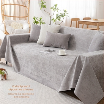 Navlaka za kauč od poliestera za sekcijske kauče, jednobojna, moderan minimalistički stil