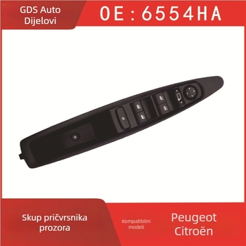 Prekidač za dizanje Goethe 6554HA/800632XT za Citroën, plastični