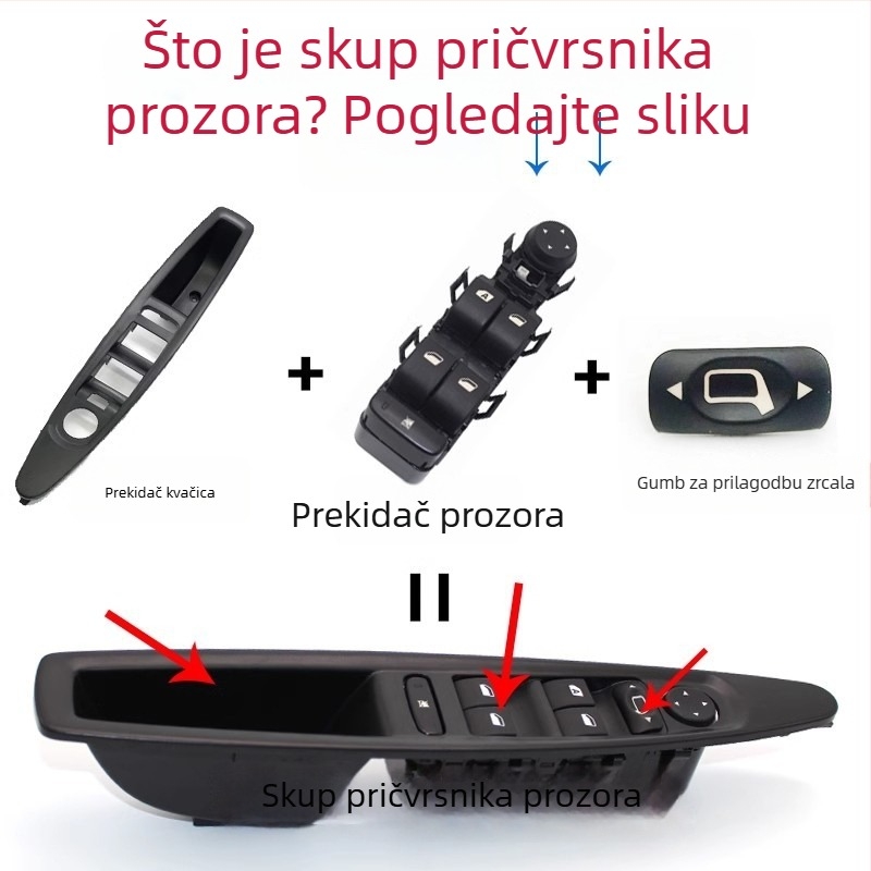 Prekidač za dizanje Goethe 6554HA/800632XT za Citroën, plastični
