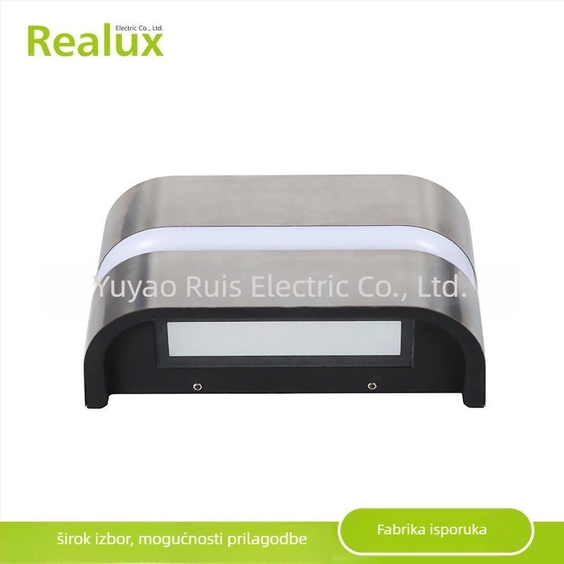 Vanjska zidna svjetiljka s kućištem od aluminija i stakla; IP65 zaštita; ulaz 110–240V; 40×2835 LED dioda; temperatura svjetla 3000/4000/6000K