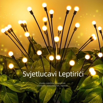 Vanjska LED solarna svjetiljka u obliku biljke, model XZ-017, nehrđajući čelik, IP65 vodootpornost, solarna energija, trajanje svjetla 12–16 sati (XZ-017; nehrđajući čelik; IP65; solarna energija; 12–16 sati)