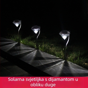 Solarne lampe, dijamantni ukras dvorišta, rasvjeta travnjaka, noćne svjetiljke s gradijentom boja, rasvjeta za vrtne vile, vanjska uporaba