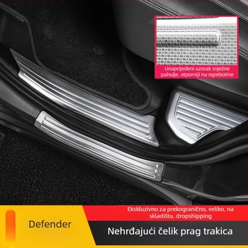 O'dell Nehrđajući čelik pragovi i pedale za Land Rover Defender 2020–2026, prilagodljivo