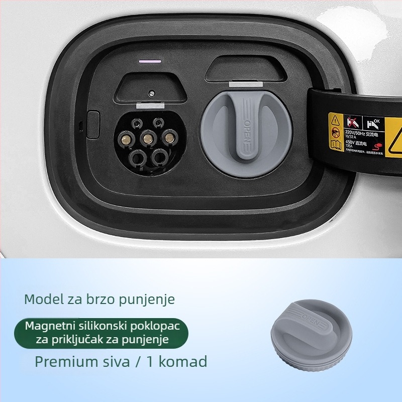 Silikonski zaštitni pokrov utora za punjenje Huawei Wenjie M7 Ultra, M5, M8, M9 — kompatibilan s brzim i sporim punjenjem, model 202504302022