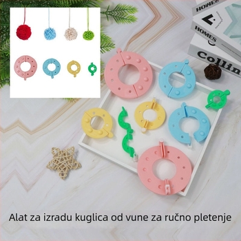Alat za pletenje pompona - JM - pakiranje 500 komada - Prilagodljiva obrada - Novi stil