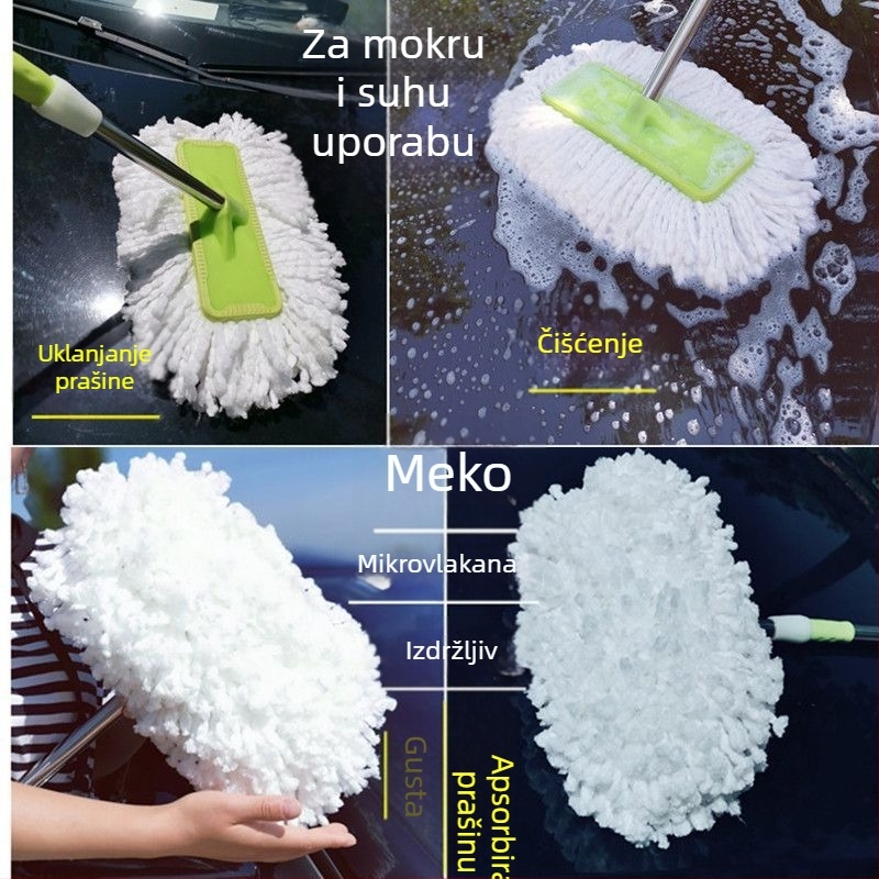 Izvlačiti mop za pranje automobila s dugom ručkom i mekim vlaknima, štiti boju; Materijal: Drugo; Šifra proizvoda: 4z94h45431885; Marka: Drugo; Vrsta: Drugo; Obrada i prilagodba: Da
