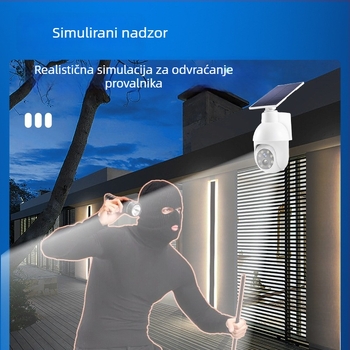 Solarna vanjska LED svjetiljka s pametnim senzorom, IP65, 3W, 2-7V, vrijeme rada 6-12 sati