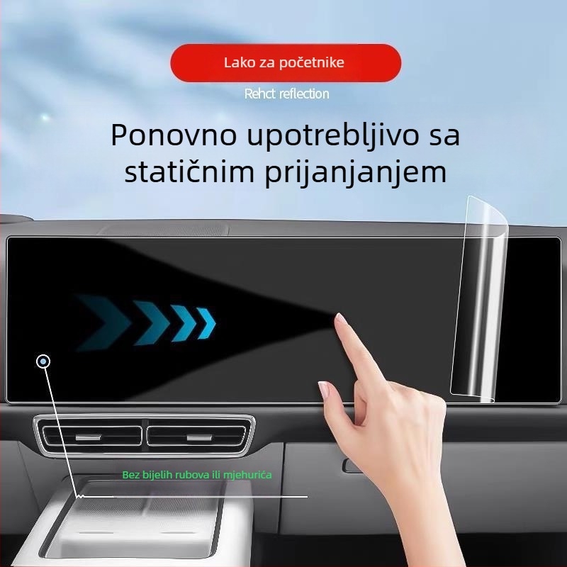 PET zaštitni film za zaslon Huawei Wenjie M8 – središnja konzola i navigacija, unutarnja verzija