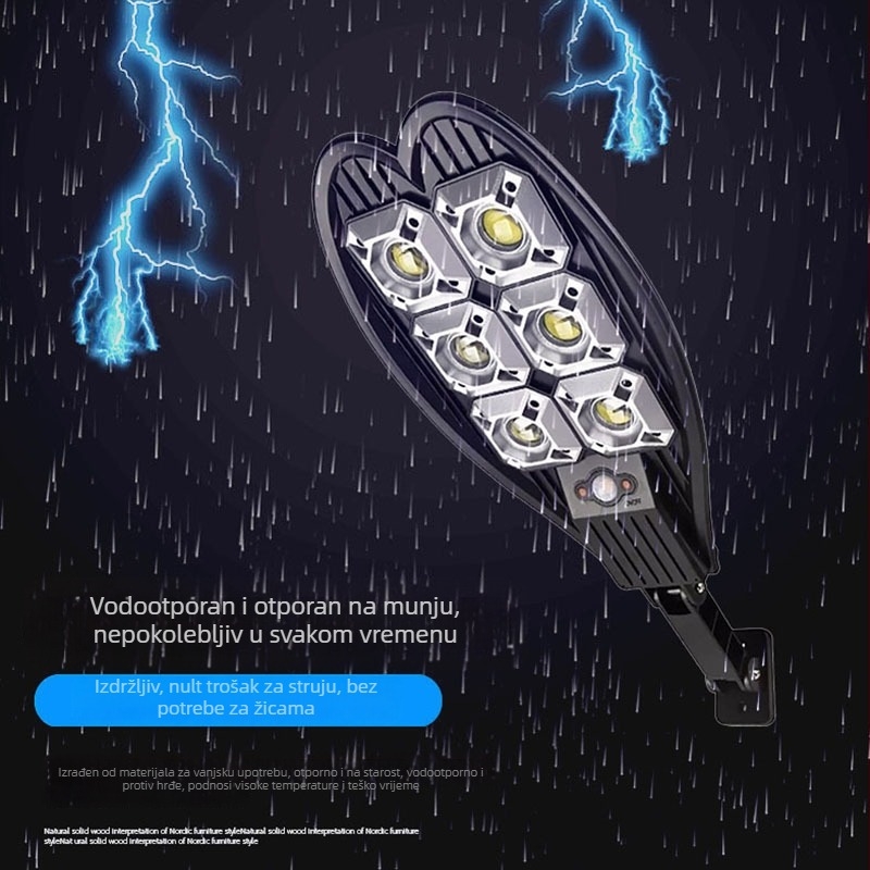 Solarna vanjska svjetiljka s oblikom srca, COB LED, 60W, IP65, Model LL-006